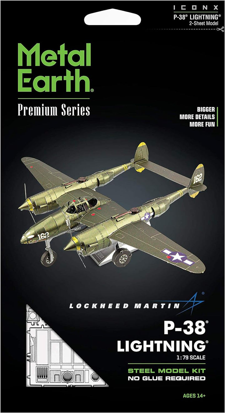 Metal Earth: Iconx Lockheed P-38 Lightning