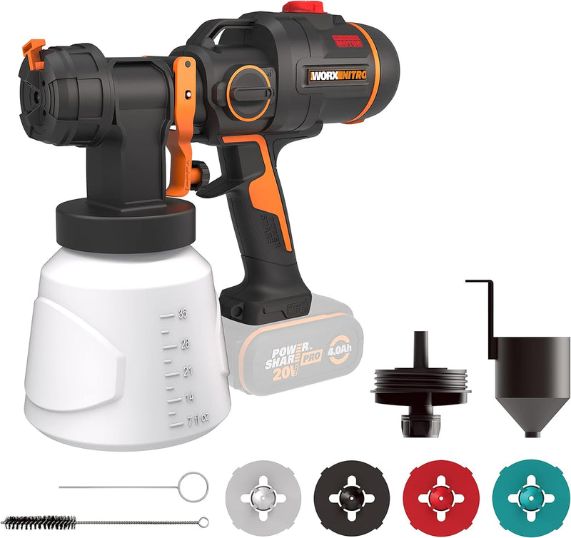 WORX WX020.9 Akku Farbsprühsystem 20V - bürstenloser Motor - ohne Akku und