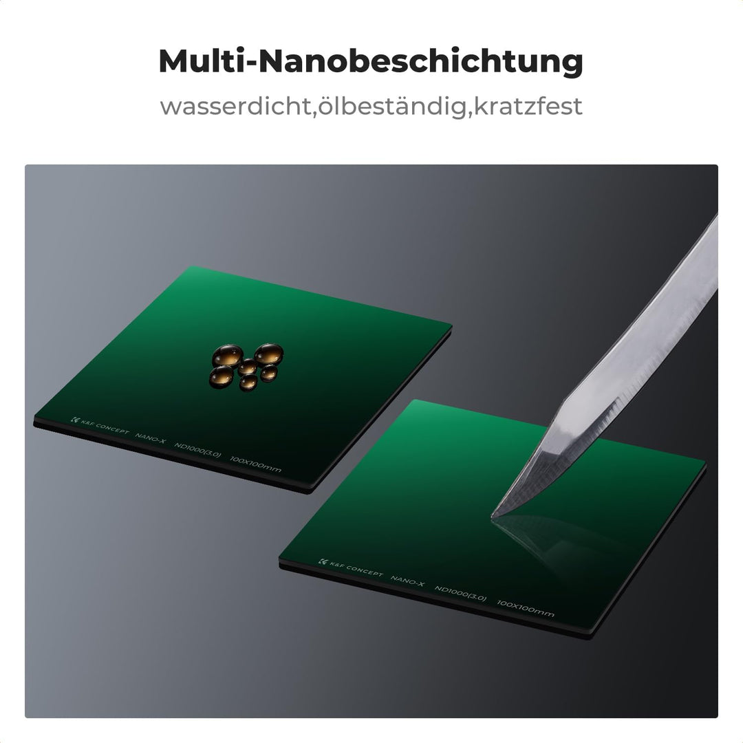 K&F Concept Nano-X Rechteckfilter Set Rechteck-Filterhaltersystem Square Filterset(inkl.ND1000+Filte
