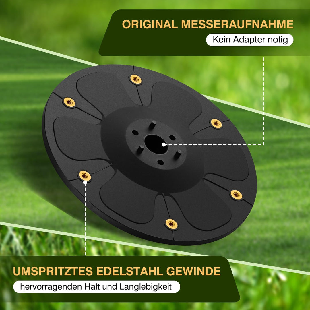 [AUFRÜSTUNG] Messerteller + 6 Stück Klingen Kompatibel mit Segway Navimow i105E, i108E & i110E Mähro