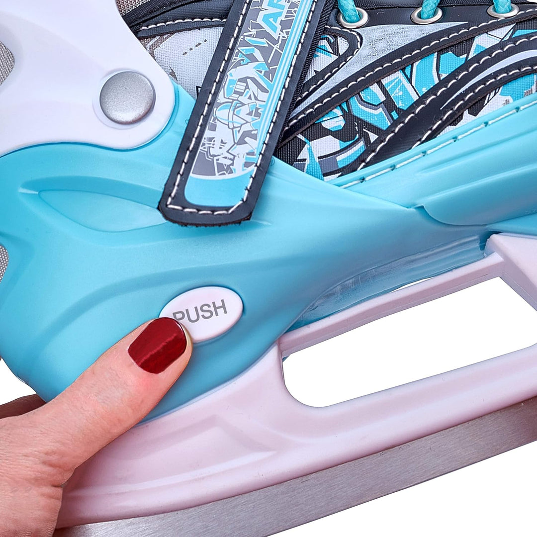 Apollo Ice Skates X Pro | verstellbare Schlittschuhe für Damen, Kinder und Jugendliche | schicke Eis