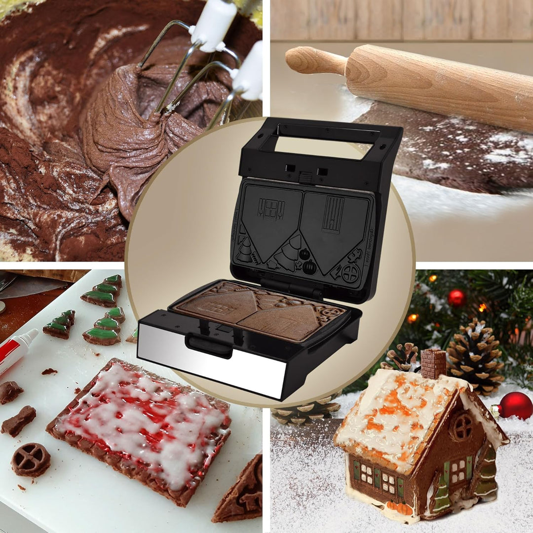 Syntrox Germany Lebkuchenhaus Gingerbread Maker MM-1400W mit herausnehmbaren