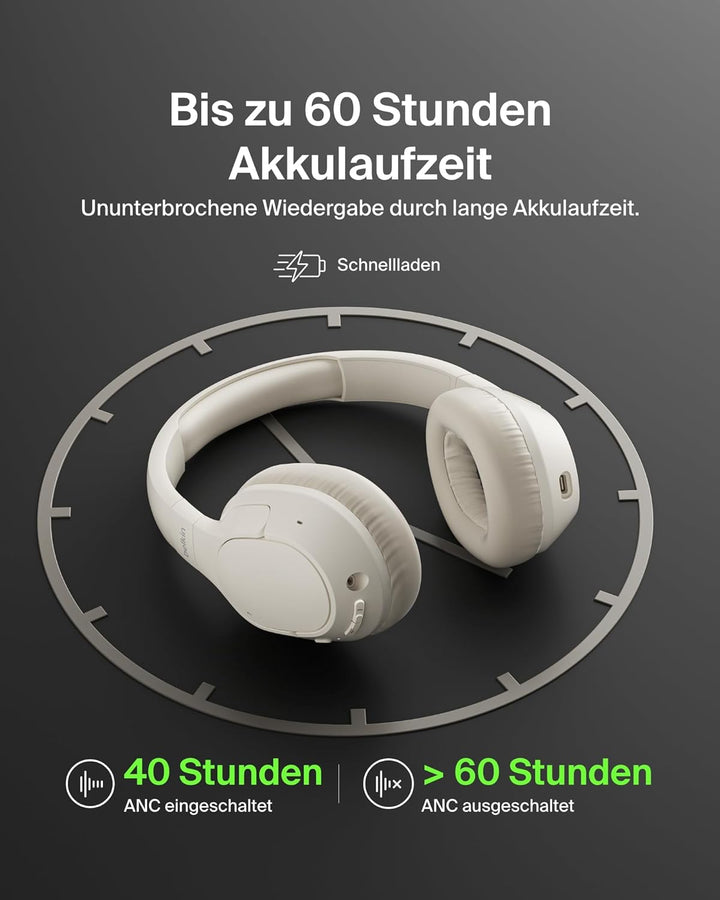 Belkin SoundForm Isolate Noise Cancelling Kopfhörer kabellos Bluetooth Kopfhörer, Headset mit Mikrof