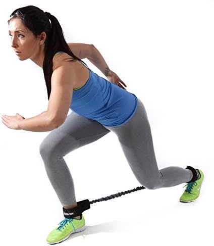 Oliver Lateral Resistor | Widerstandsband für Beintraining mit Nylonummantelung 3. Rot – Stärke: Sta