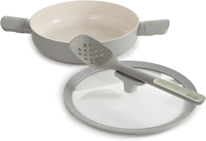 BergHOFF Leo Doppelgriffige Schmorbratenpfanne mit Deckel Balance Moonmist 26 cm - Leo