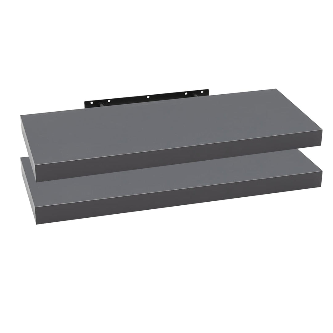 WOLTU 2X Wandregal Wandboard Bücherregal Regale für Deko Wandablagen aus MDF Holz, 2er Set Hängerega