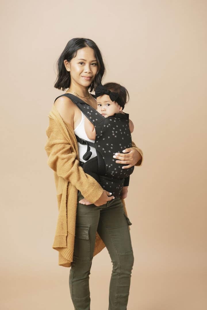 Tula Lite Babytrage und Babytrage-Tasche in Einem, Leicht Kompakt Ergonomisch, Bauchtrage Rückentrag