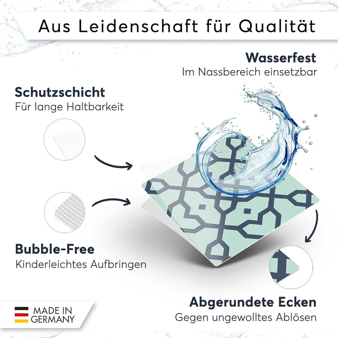 Selbstklebende - [ Bodenfliese - Fliesen für Boden ] - Aufkleber Folie Sticker für Boden-Fliesen - K