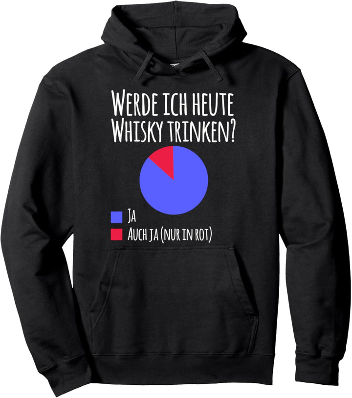 Whiskey Malt Werde ich heute Whisky trinken? kein Hackedicht Pullover Hoodie