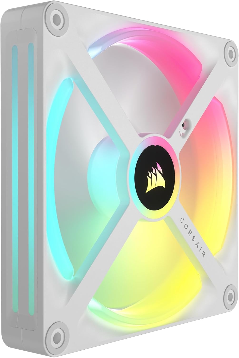 Corsair iCUE LINK QX140 RGB 140mm Magnetic Dome RGB Lüfter - Weiss Nur Fans Einfach (140mm) Weiss, N