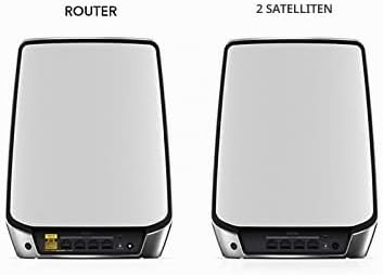 NETGEAR Orbi WiFi 6 Mesh WLAN System (RBK853) | Triband Mesh, Router mit 2x Satelliten | WLAN-Abdeck