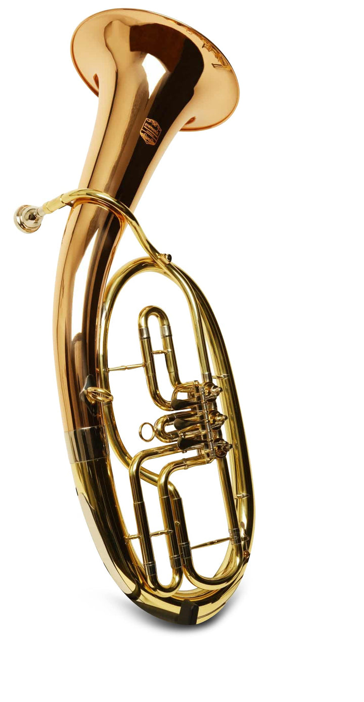 SYMPHONIE WESTERWALD® Tenorhorn/Tenor Horn in Goldmessing, Minibalgelenk, inkl. Luxus-Hartschalenkof