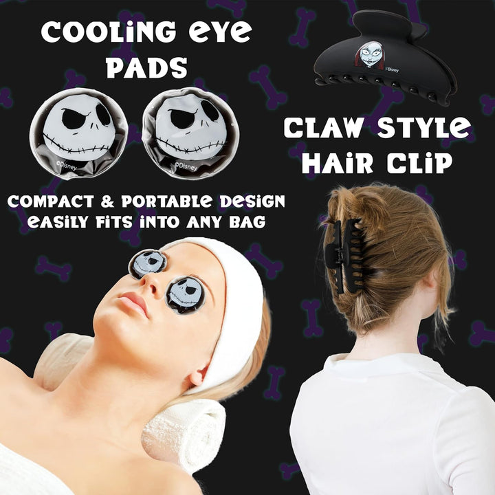 Disney The Nightmare Before Christmas Beauty Set für Damen mit kühlende Augenmaske & Haar-Accessoire