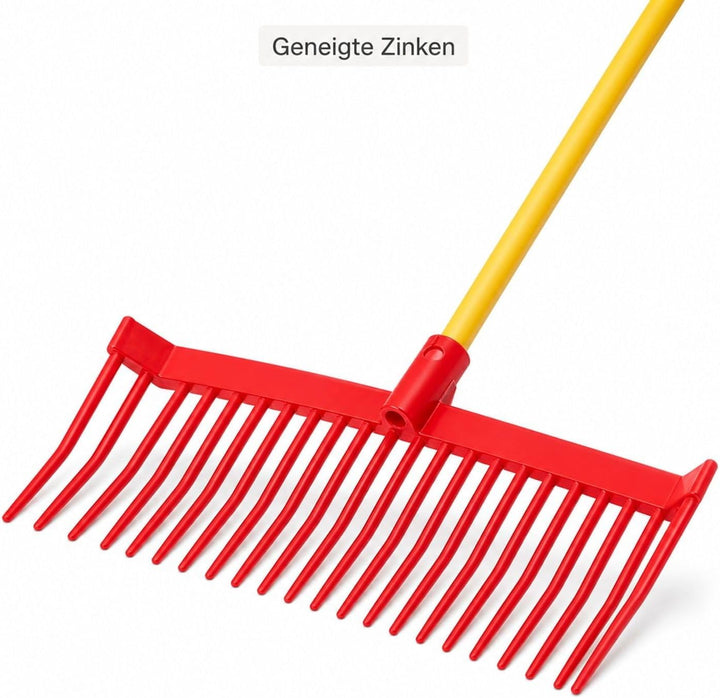 6er Set Mistgabel- und Heugabel-Ersatzköpfe, 18 geneigte Zinken, Kunststoff-Gabelkopf für Garten, St