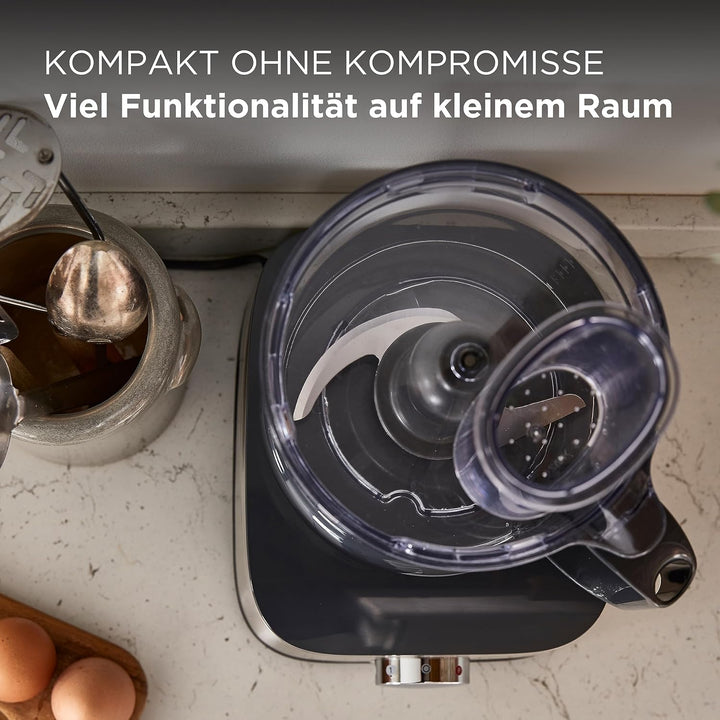 Kenwood Multipro Compact FDM301SS Kompakt-Küchenmaschine, 2,1 Liter, inkl. Edelstahl Messer, 3 Arbei