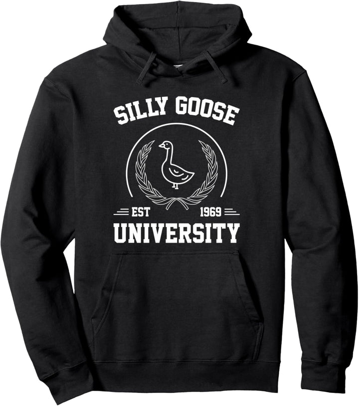 Silly Goose University Herren Damen Silly Goose Meme Kostüm Pullover Hoodie