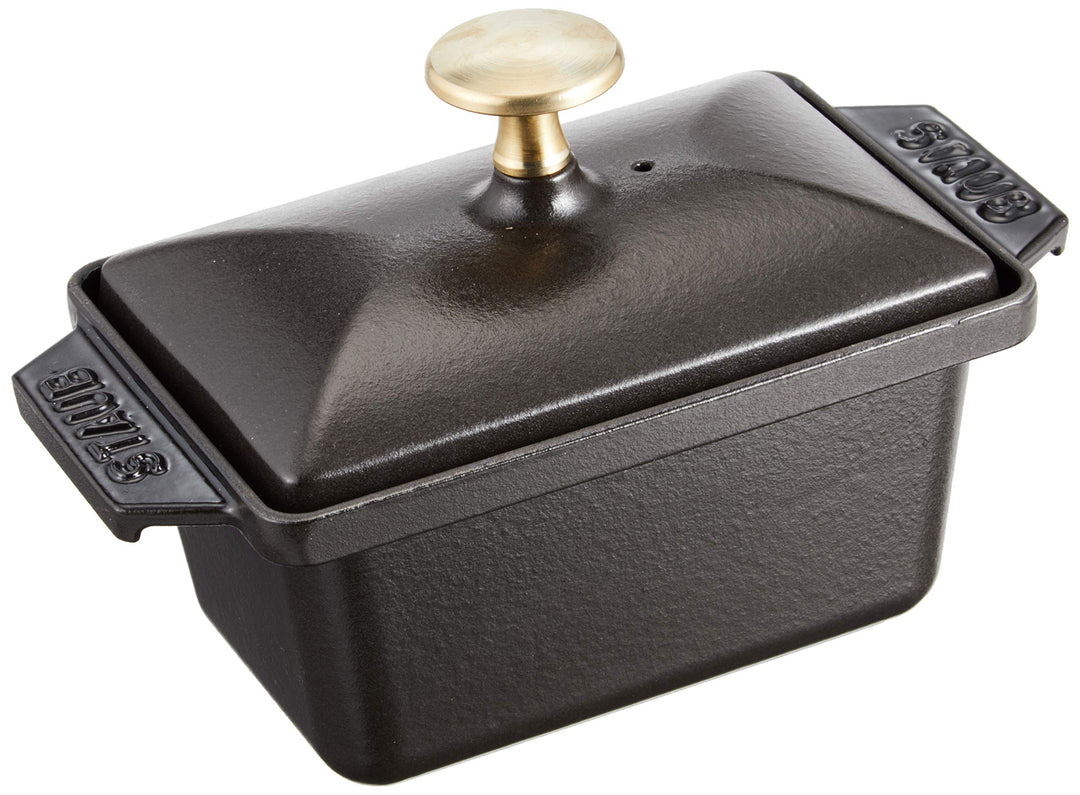Staub 40509-571-0 Terrine, 15 x 11 cm, 0,7 L, Innen schwarz glänzend, schwarz