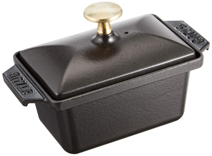 Staub 40509-571-0 Terrine, 15 x 11 cm, 0,7 L, Innen schwarz glänzend, schwarz