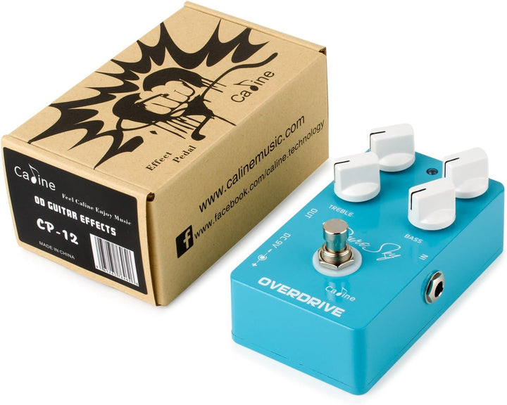 Caline Pedal CP-12 Pure Sky Overdrive Effect-Guitar Effects Pedal, blau, Size Einzelbett, Einzelbett