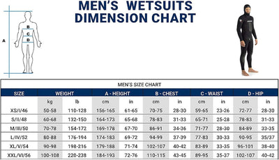 Cressi Apnea Complete Wetsuit - Kompletter Tauchanzug in Soft Neopren, erhältlich in Stärken von 3.5