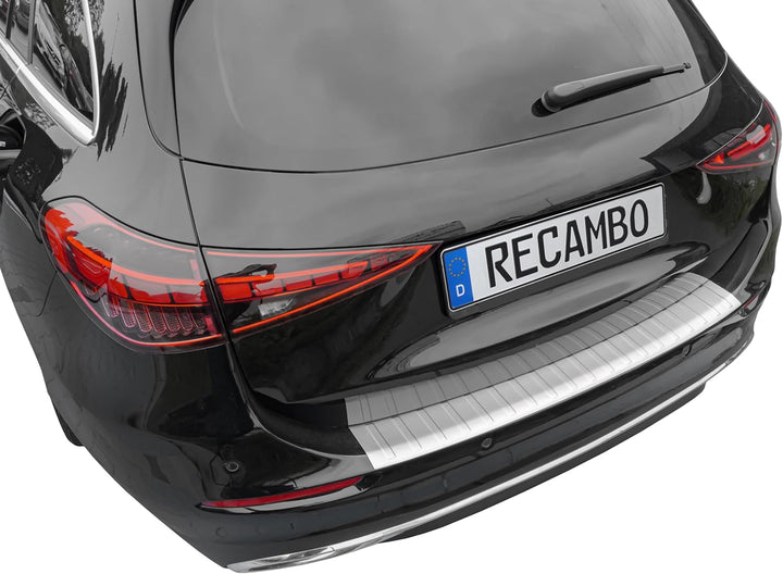 RECAMBO Ladekantenschutz Edelstahl kompatibel für Mercedes C-Klasse T-Modell S206 BJ ab 2021 - matt