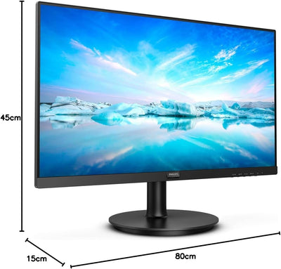 Philips 271V8LA - 27 Zoll FHD Monitor, AdaptiveSync (1920x1080, 75 Hz, VGA, HDMI) schwarz Lautsprech