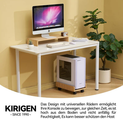 KIRIGEN CPU-Ständer PC-Wagen ATX-Gehäuse Computer-Tower-Desktop-Gehäuse, mobiler Wagenhalter mit fes