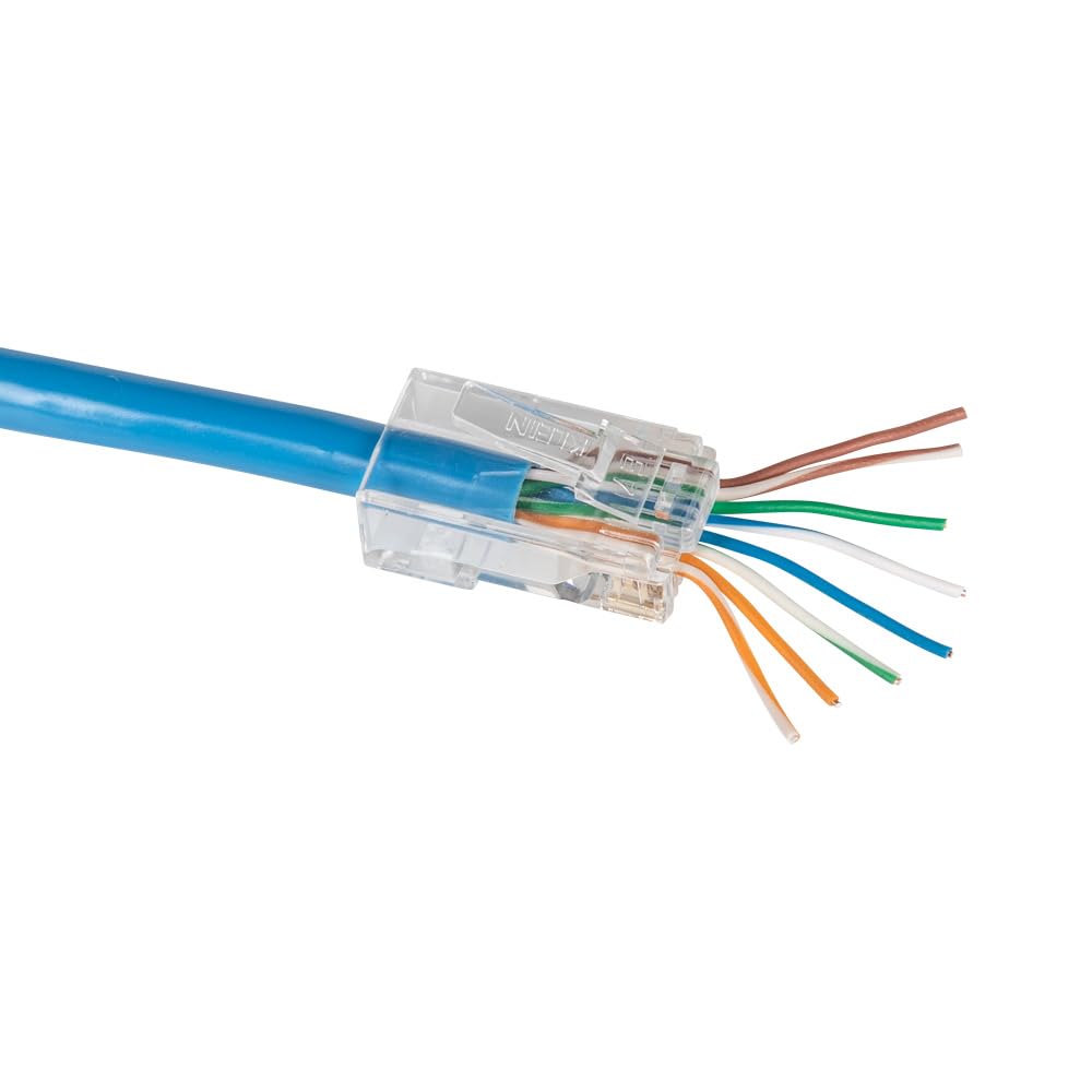 Klein Tools VDV826-762 Durchgangsstecker, Modular-Datenstecker, RJ45, CAT5e, Durchgangsverbinder, 20