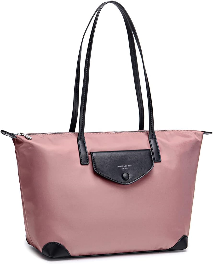 David Jones - Damen Tote Shopper Nylon wasserdichte Handtasche - Tragetasche Schultertasche - Shoppi
