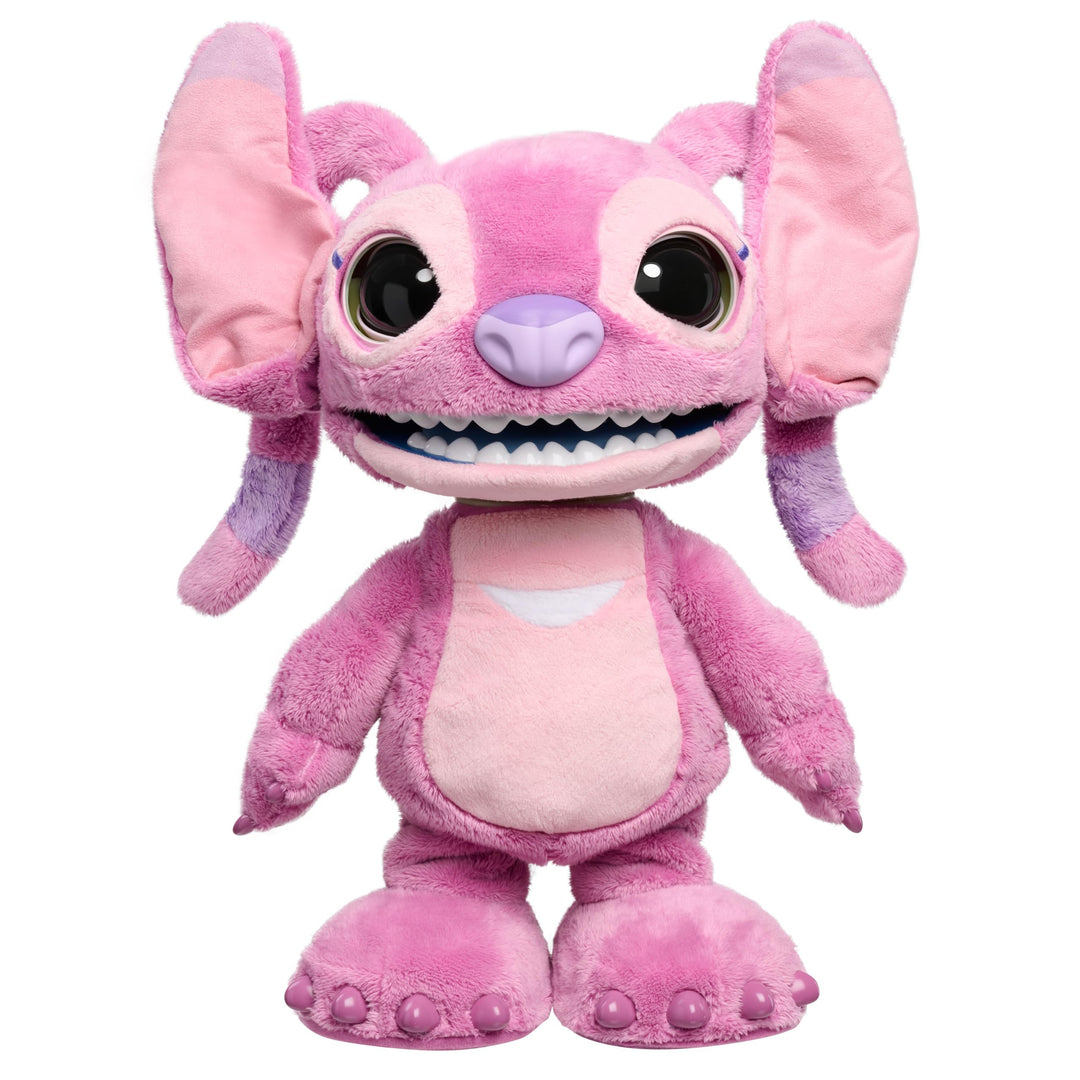 Just Play Disney Stitch Ultimate Angel – Funktionsplüschtier, 100+ Geräusche und Reaktionen, ab 3 Ja