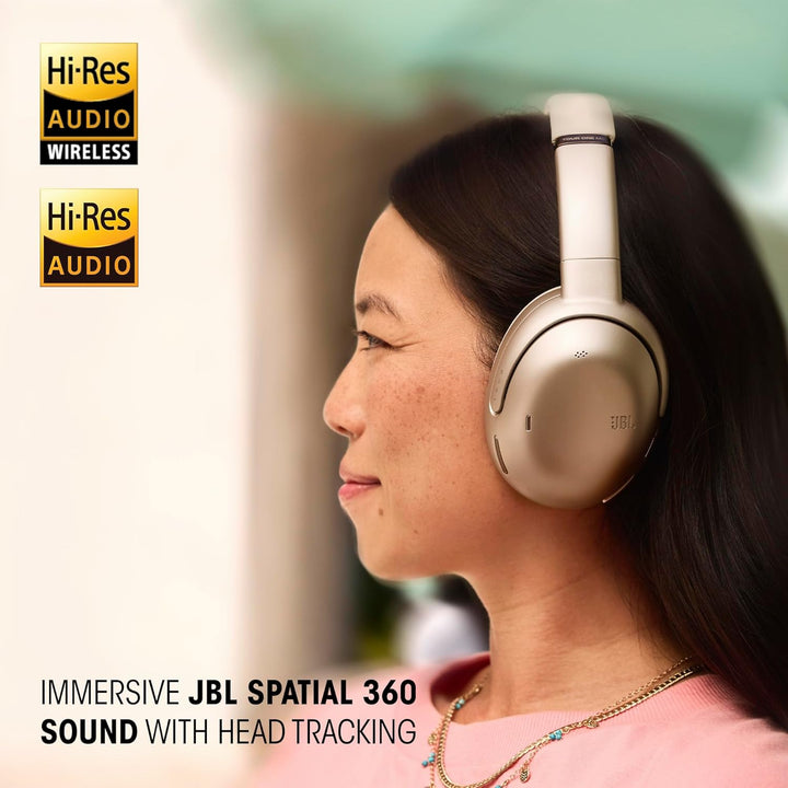 JBL Tour One M3 kabellose Over-Ear Kopfhörer mit Noise-Cancelling, Latte Mokka, Mokka