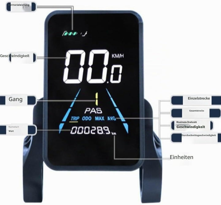 LCD-Bildschirme für Elektrofahrräder, NC-81F, wasserdicht, Armaturenbrett, Computer, E-Bike-Panel, A