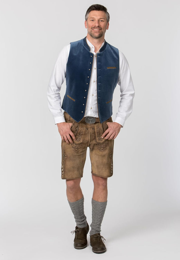 Stockerpoint Herren Ricardo Trachtenweste (1er Pack) 46 rauchblau, 46 rauchblau