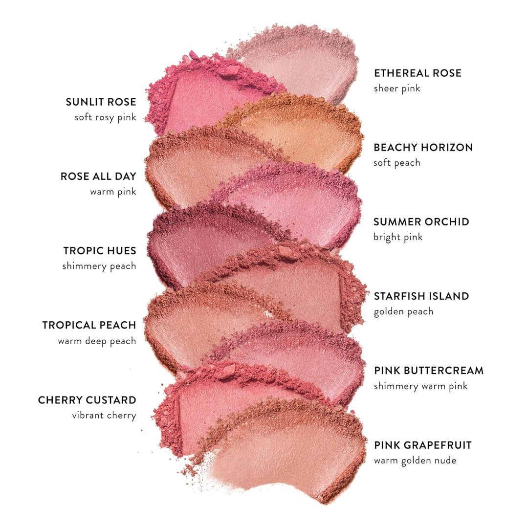 Laura Geller New York Baked Blush-n-Brighten marmoriertes Rouge, Seesterninsel, cremefarben, leicht,