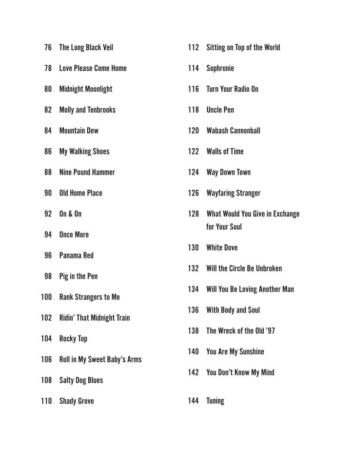 Bluegrass Songs: Strum Together: Songbook for Any Combination of Standard Ukulele, Baritone Ukulele,