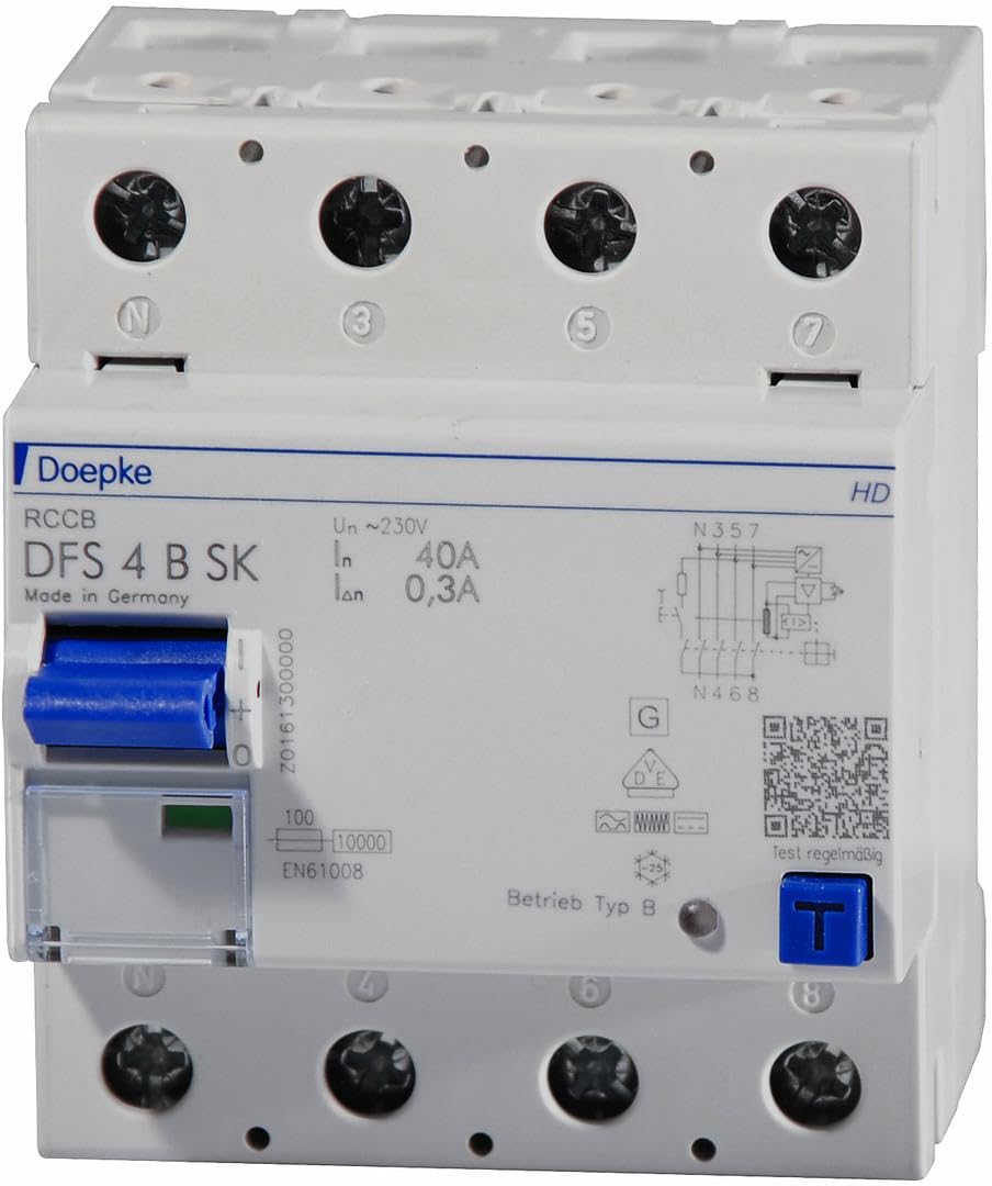 Doepke FI-Schalter DSF4#09136998HD 040-4/0,30-B SK HD Fehlerstrom-Schutzschalter 4014712214125