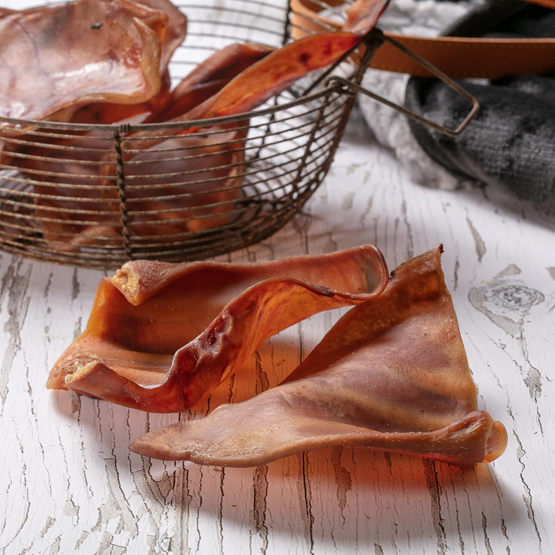 Hollings Pig Ear Treats for Dogs Pack of 10 1 10er-Packung