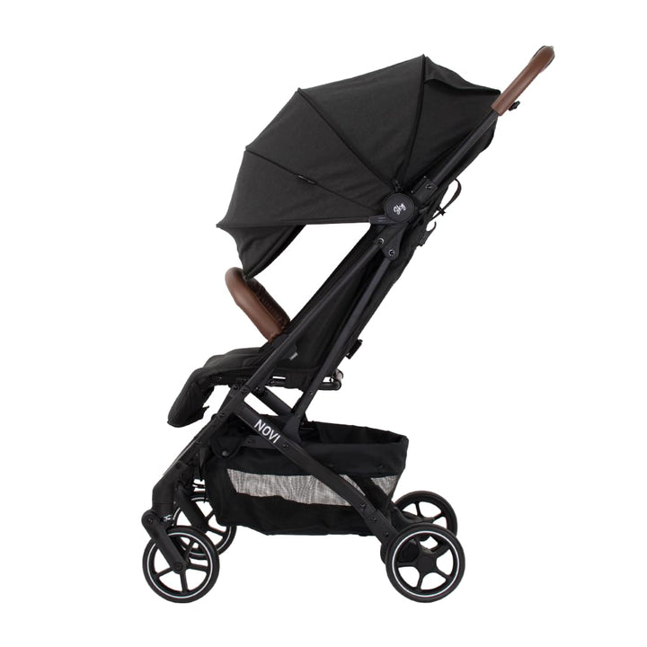 Novi Baby® Sky Buggy - Schwarz - zusammenklappbar - Inklusive Becherhalter - Inklusive Regenschutz,