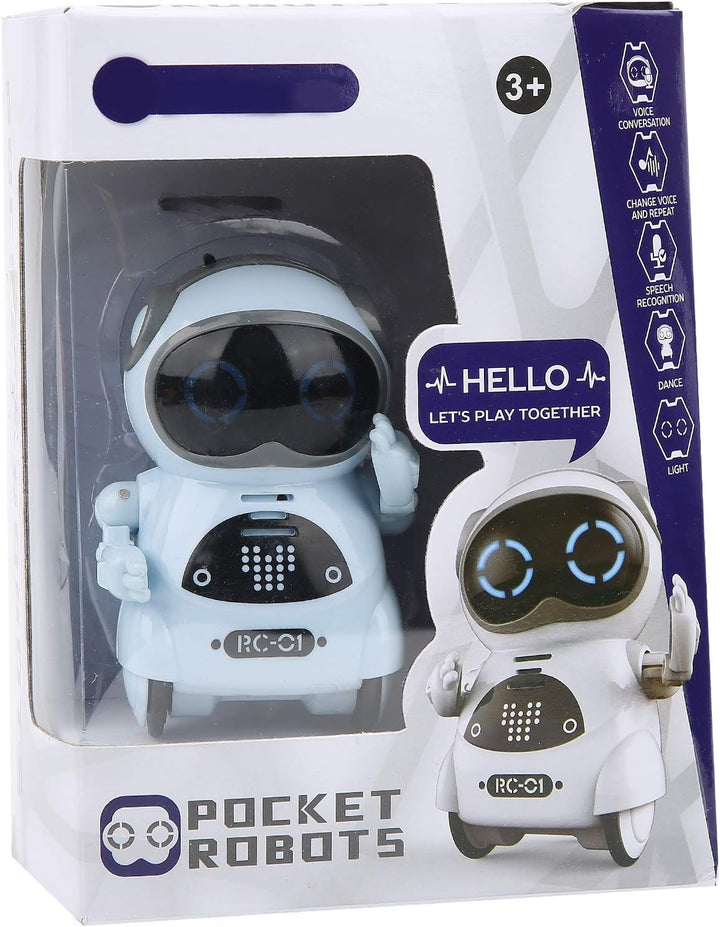 Bewinner Mini-Roboter-Spielzeug, Tasche, Sprechend, Tanzend, Singend, LED-Leuchten, Roboterspielzeug