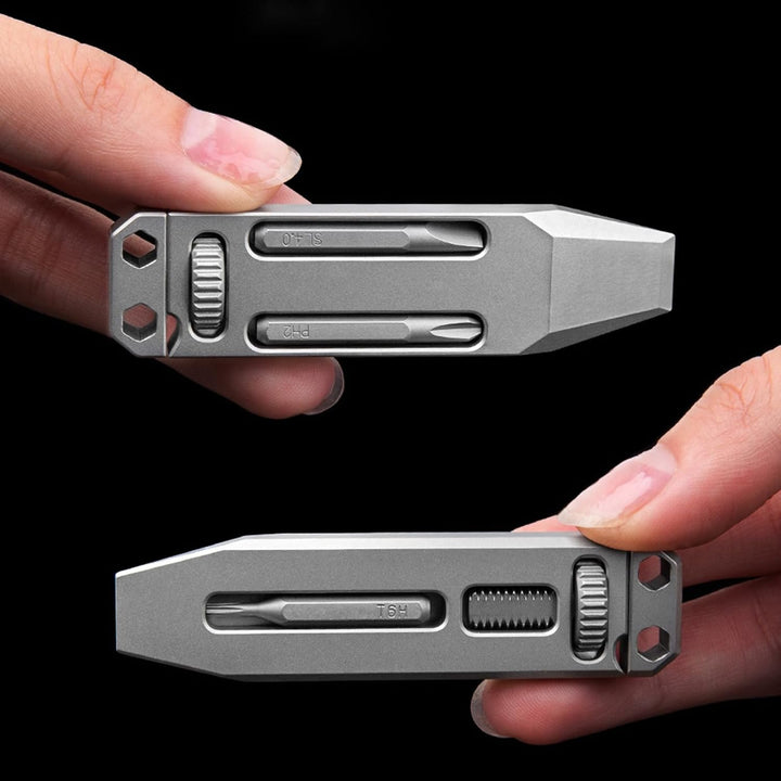 EDC Multifunktionswerkzeug - Brecheisen, Titan Hebeleisen, Mini Brechstange, Stemmeisen, Kleine Hebe