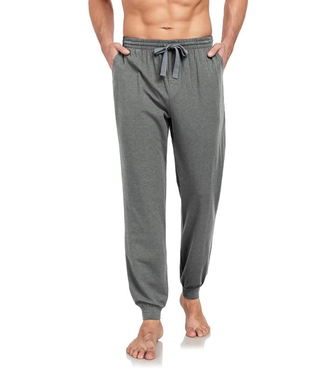 COLORFULLEAF Schlafanzughose Herren Lang Schlafhose mit Bündchen Pyjamahose für Männer Jogginghose 1