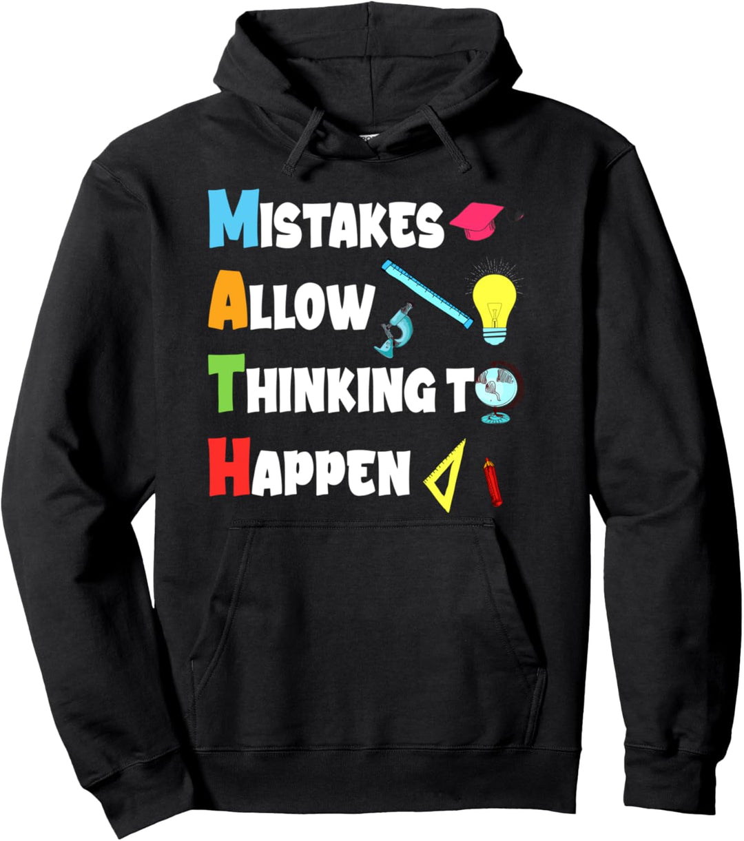 Mistakes allow thinking to happen Gymnasium Lehrerin Pullover Hoodie