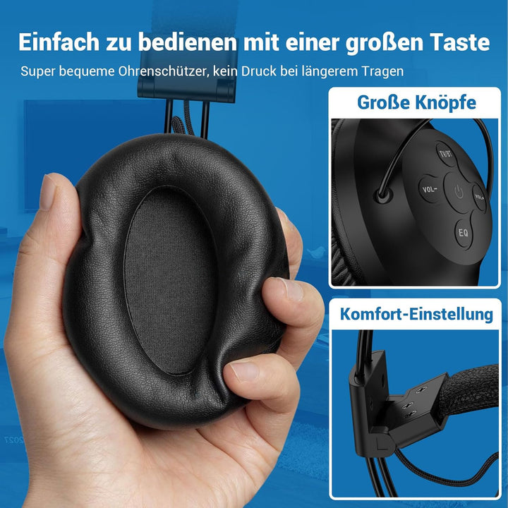 Dual Wireless Kopfhörer zum Fernsehen mit Sender und Headset-Ständer, 196ft Reichweite mit optischen