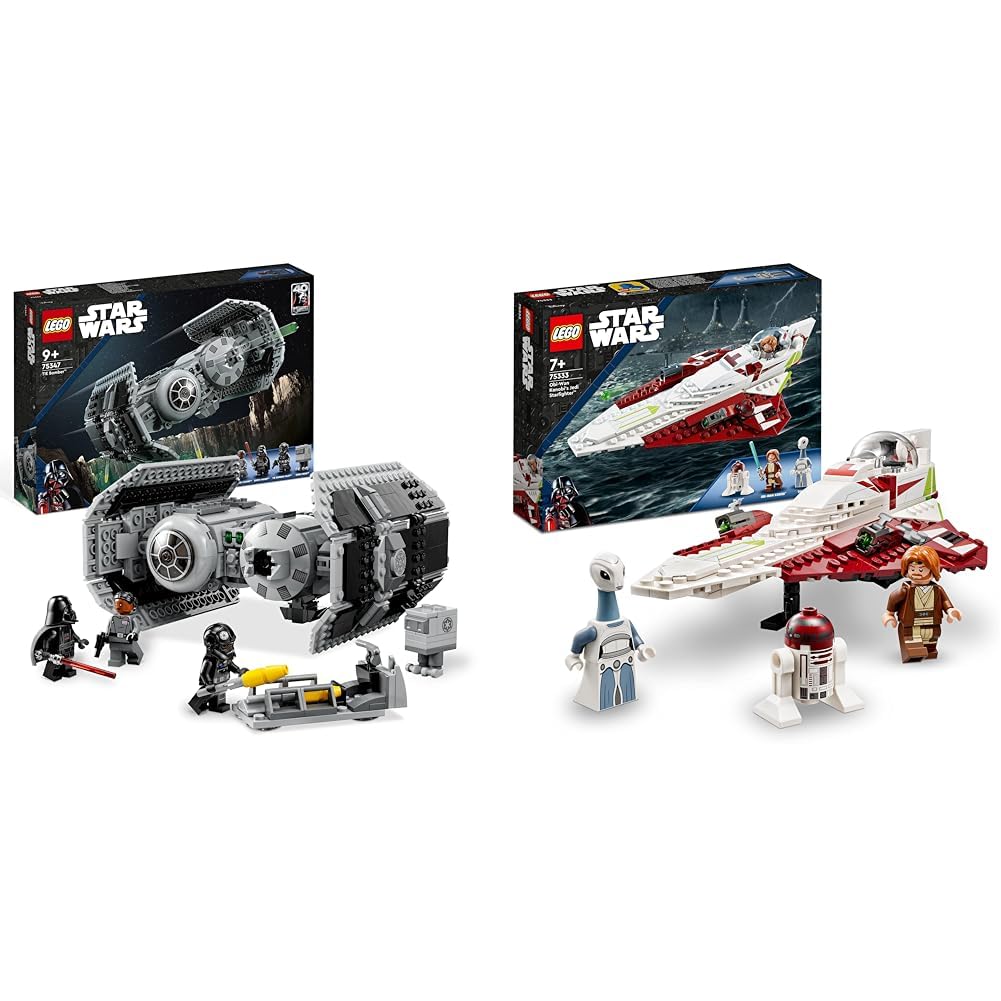 LEGO Star Wars TIE Bombe Modellbausatz mit Darth Vader Minifigur & Star Wars Obi-Wan Kenobis Jedi St