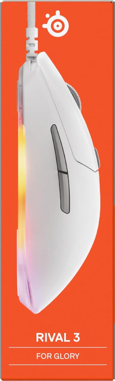 SteelSeries Rival 3 Gen 2 Gaming-Maus – 8.500 DPI TrueMove Core-Optiksensor – 60 Millionen Klicks ga