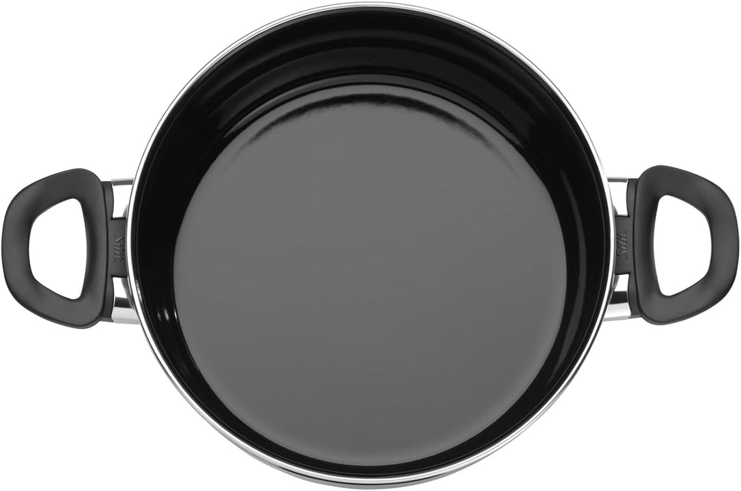 Silit Modesto Line Kochtopf gross 24cm, Nudeltopf mit Glasdeckel, Bratentopf Induktion 4,4l, Silarga