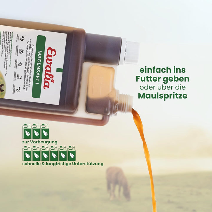 Ewalia Magensaft I für Pferde- Doppelpack - 2 x 1 L 2er Pack, 2er Pack