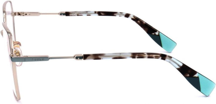 Furla Damen Sonnenbrille, Shiny Light Gold W/Coloured Parts