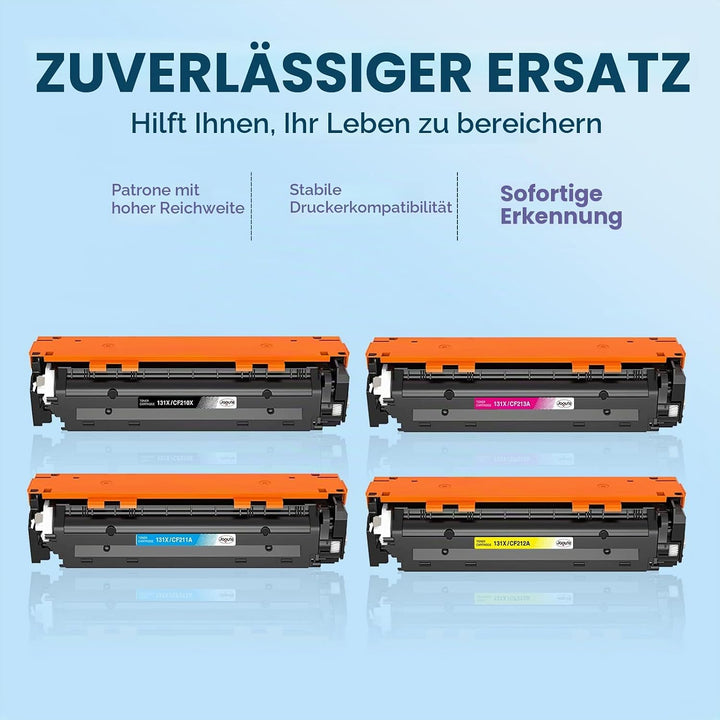 Jagute 131X 131A Toner Kompatible für HP Toner 131A 131X CF210X CF210A für HP Laserjet Pro 200 Color
