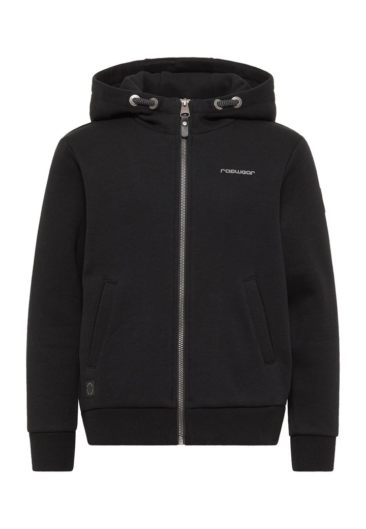 Ragwear HONZA Zip Jungen Sweatshirt 128 Schwarz, 128 Schwarz